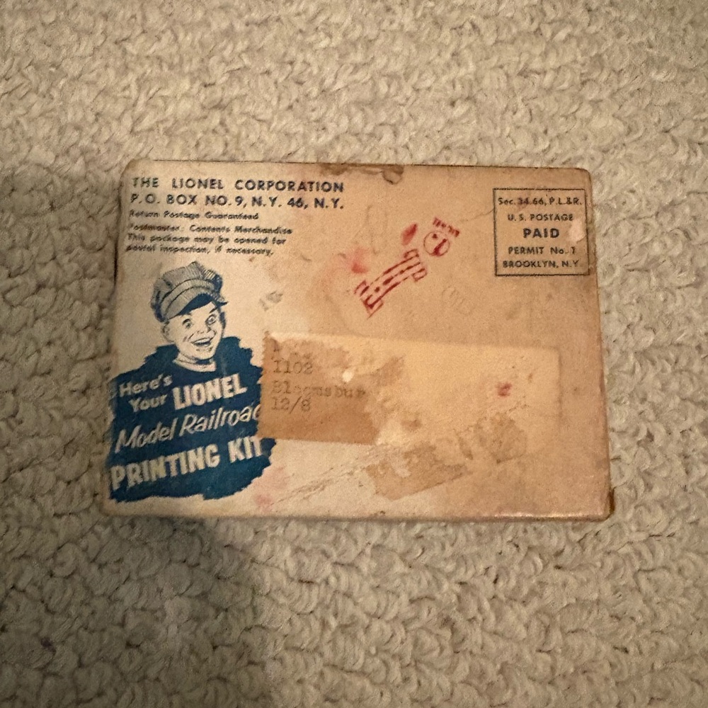 Lionel Model Railroad Printing Kit vintage